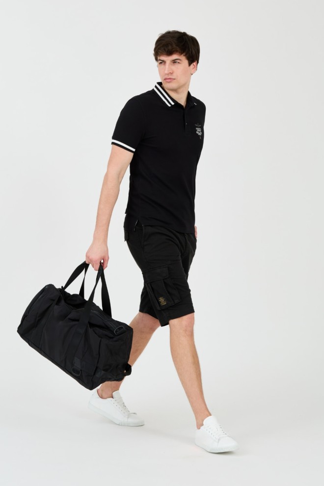 AERONAUTICA MILITARE Black Bermuda shorts