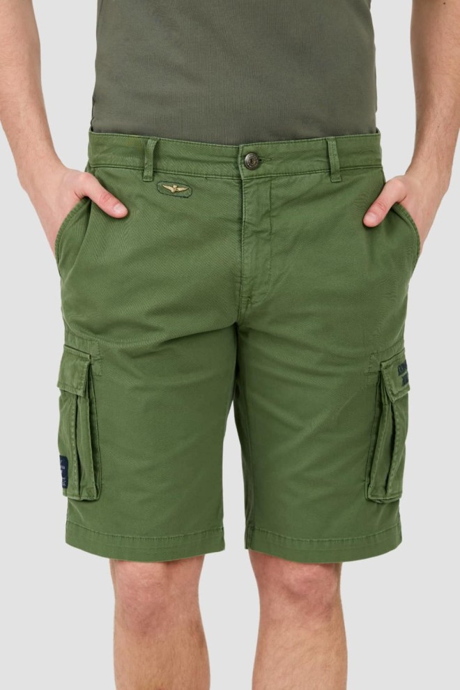 AERONAUTICA MILITARE Green Bermuda shorts