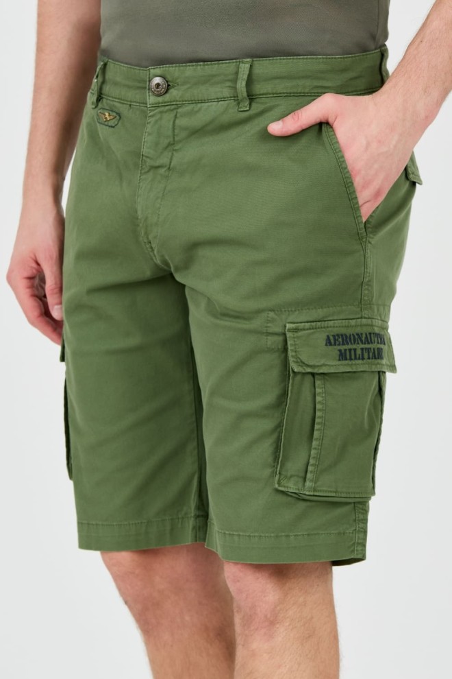 AERONAUTICA MILITARE Green Bermuda shorts