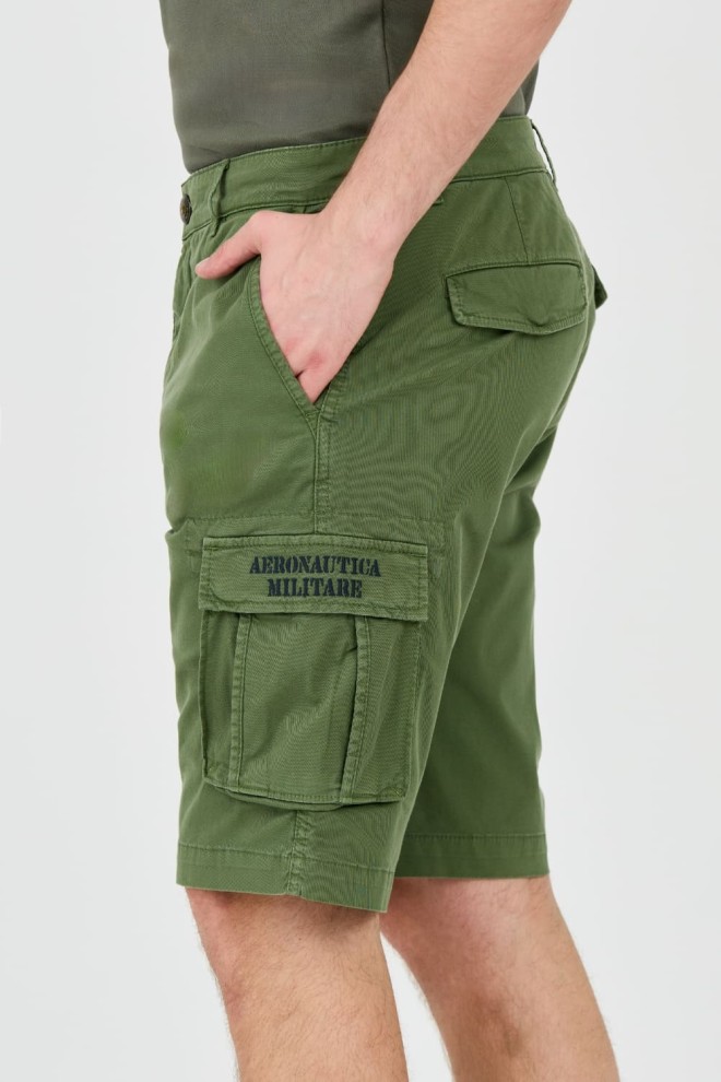 AERONAUTICA MILITARE Green Bermuda shorts