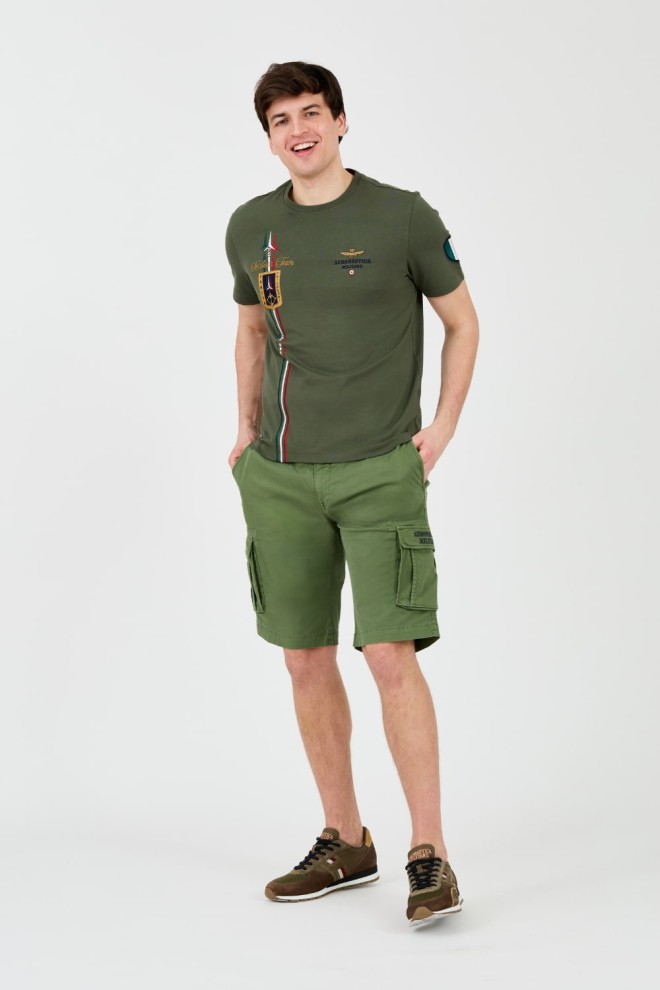 AERONAUTICA MILITARE Green Bermuda shorts