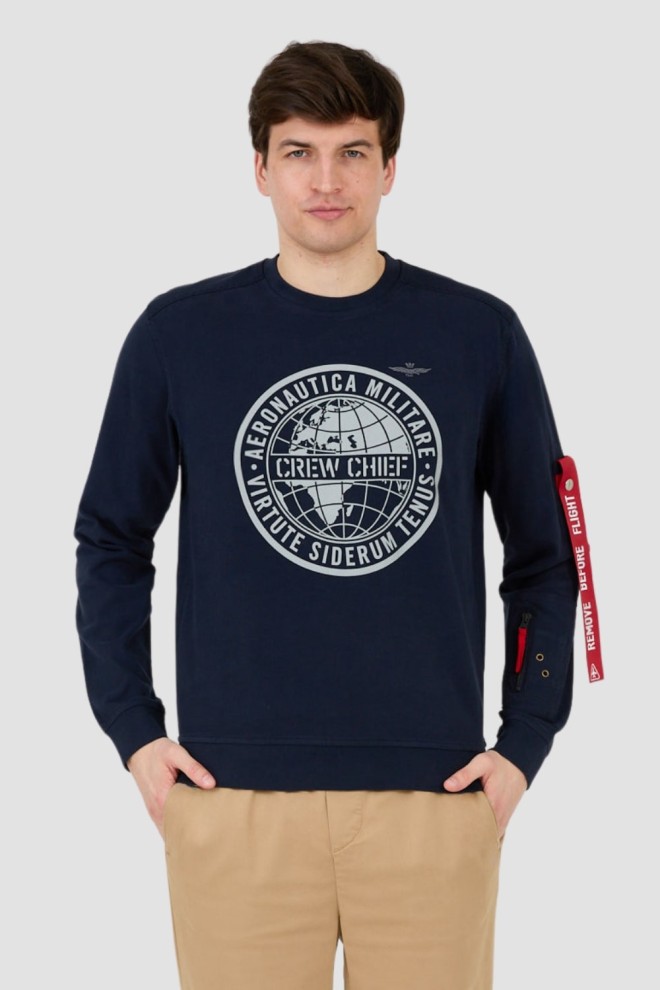 AERONAUTICA MILITARE Navy blue sweatshirt