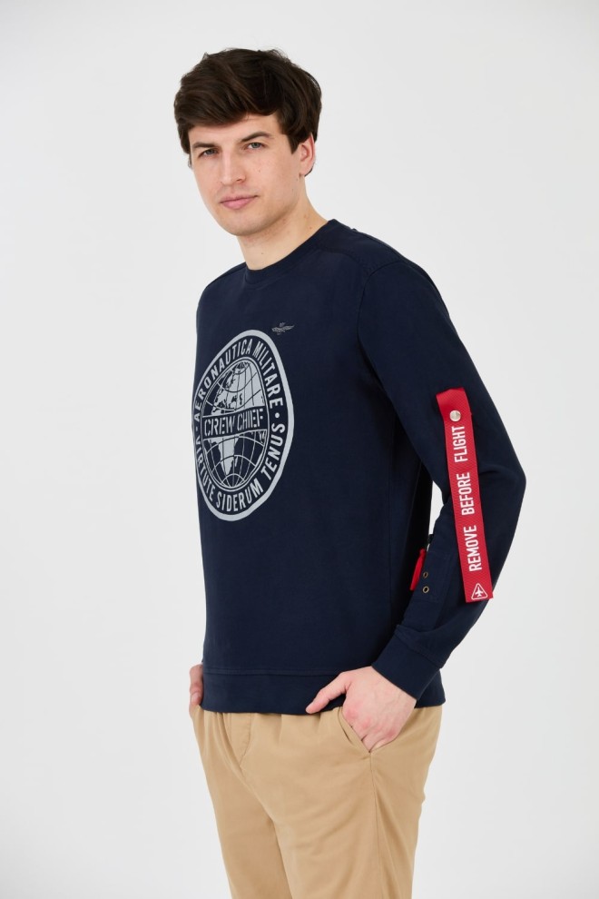 AERONAUTICA MILITARE Navy blue sweatshirt