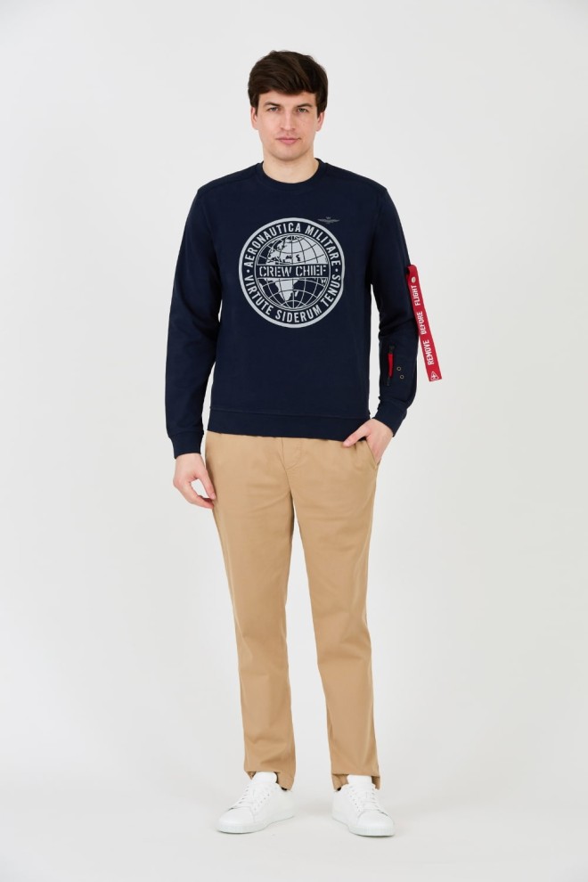 AERONAUTICA MILITARE Navy blue sweatshirt