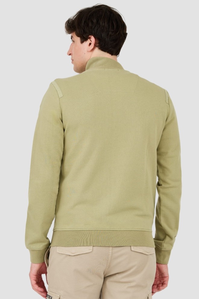 AERONAUTICA MILITARE Hanorac verde brodat 51st pentru bărbați