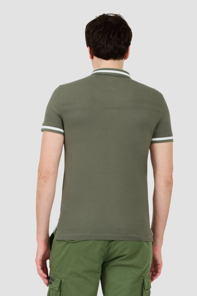 AERONAUTICA MILITARE Green Polo Short Sleeve