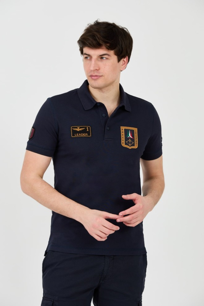 AERONAUTICA MILITARE Navy blue Frecce Tricolori polo