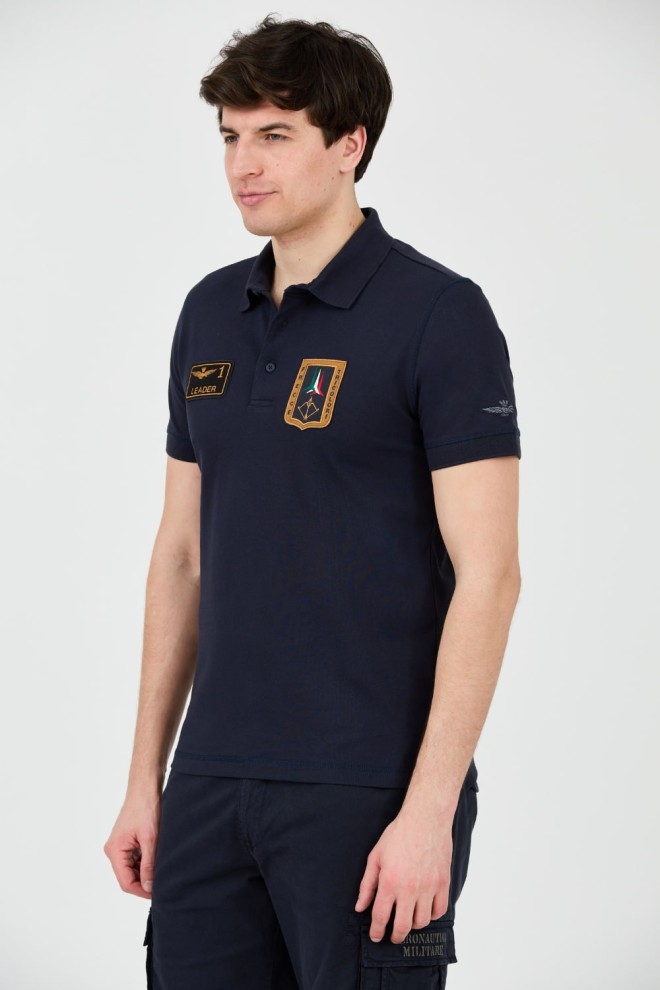 AERONAUTICA MILITARE Navy blue Frecce Tricolori polo