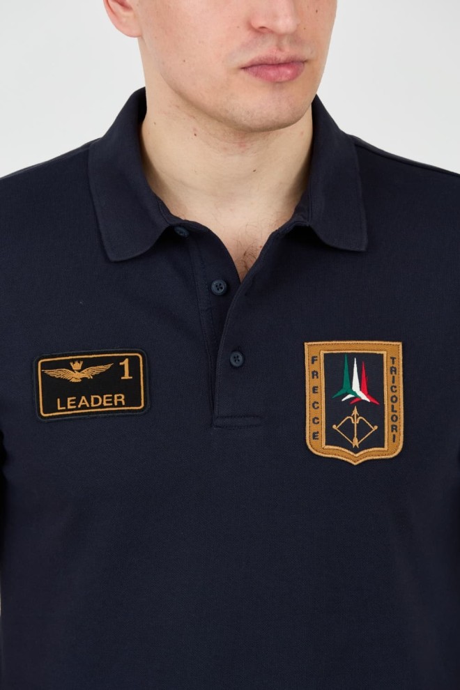 AERONAUTICA MILITARE Navy blue Frecce Tricolori polo