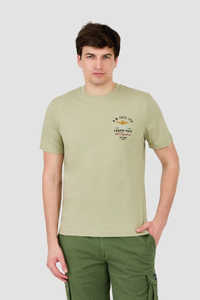 AERONAUTICA MILITARE Green Short Sleeve T-Shirt