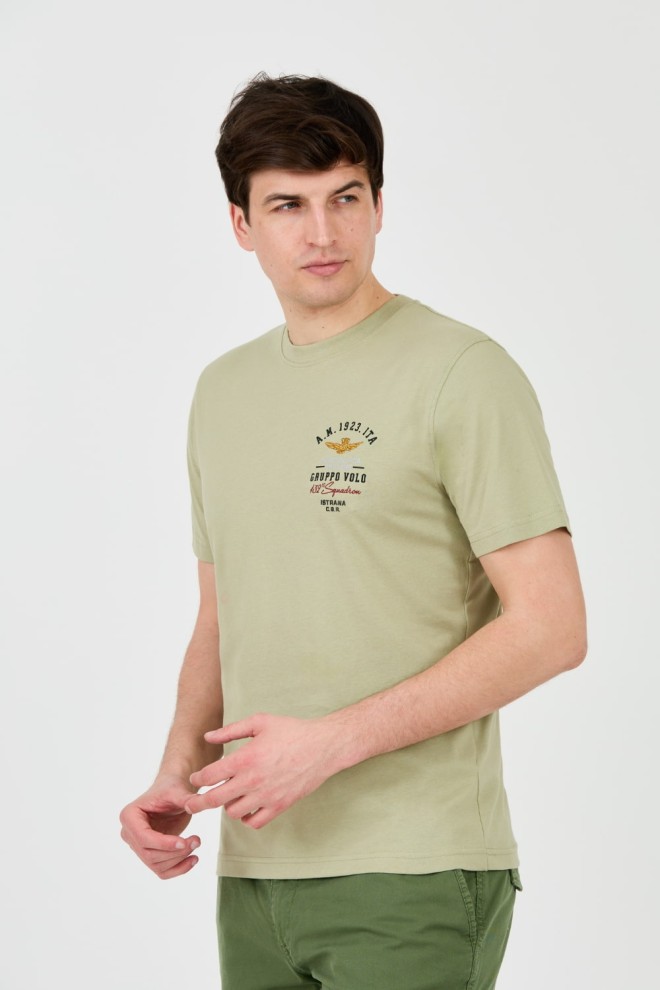 AERONAUTICA MILITARE Green Short Sleeve T-Shirt