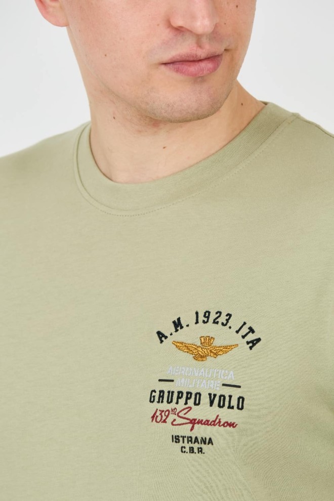 AERONAUTICA MILITARE Green Short Sleeve T-Shirt