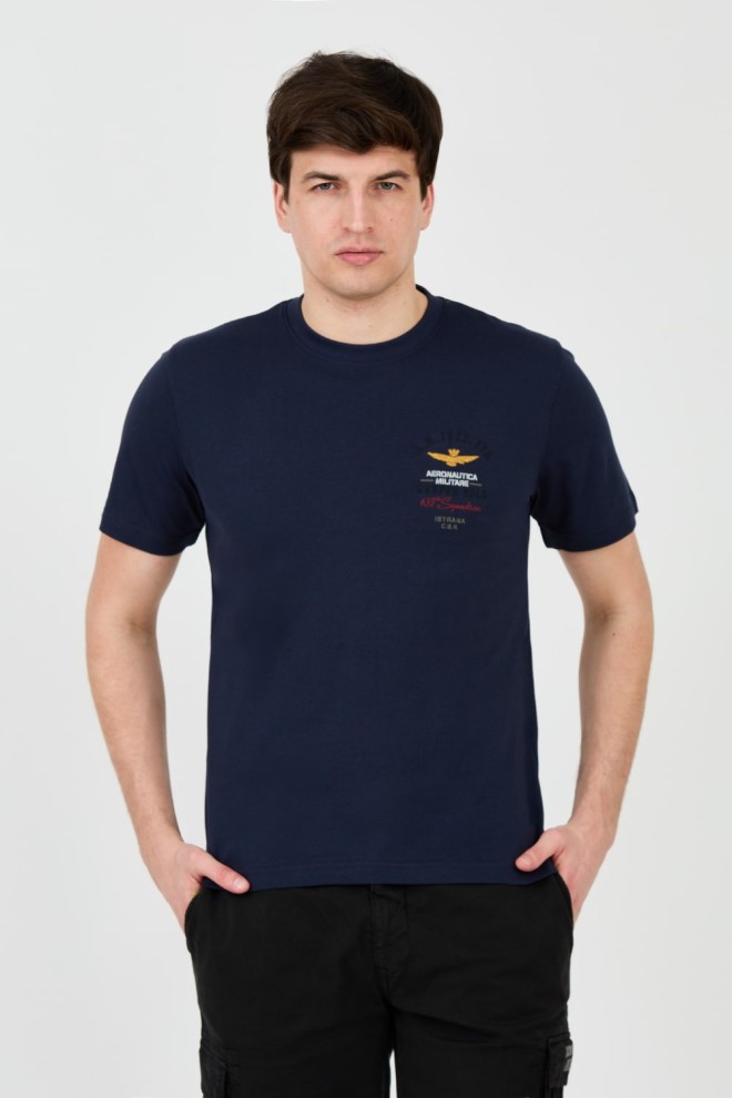 AERONAUTICA MILITARE Navy Blue Short Sleeve T-Shirt