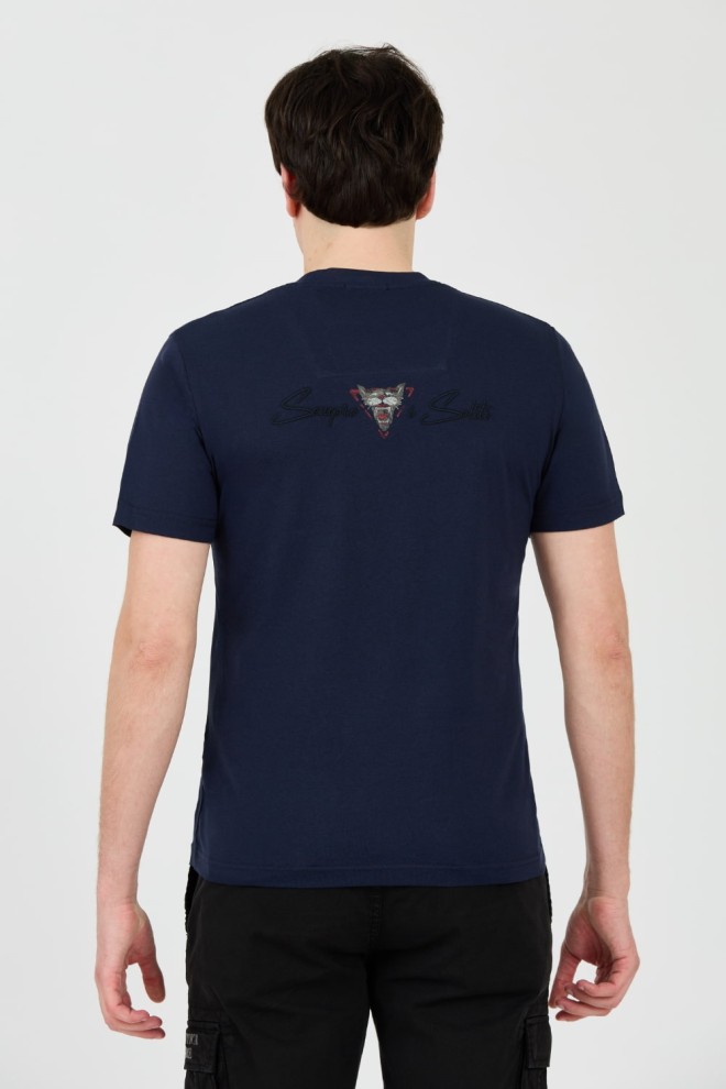 AERONAUTICA MILITARE Navy Blue Short Sleeve T-Shirt