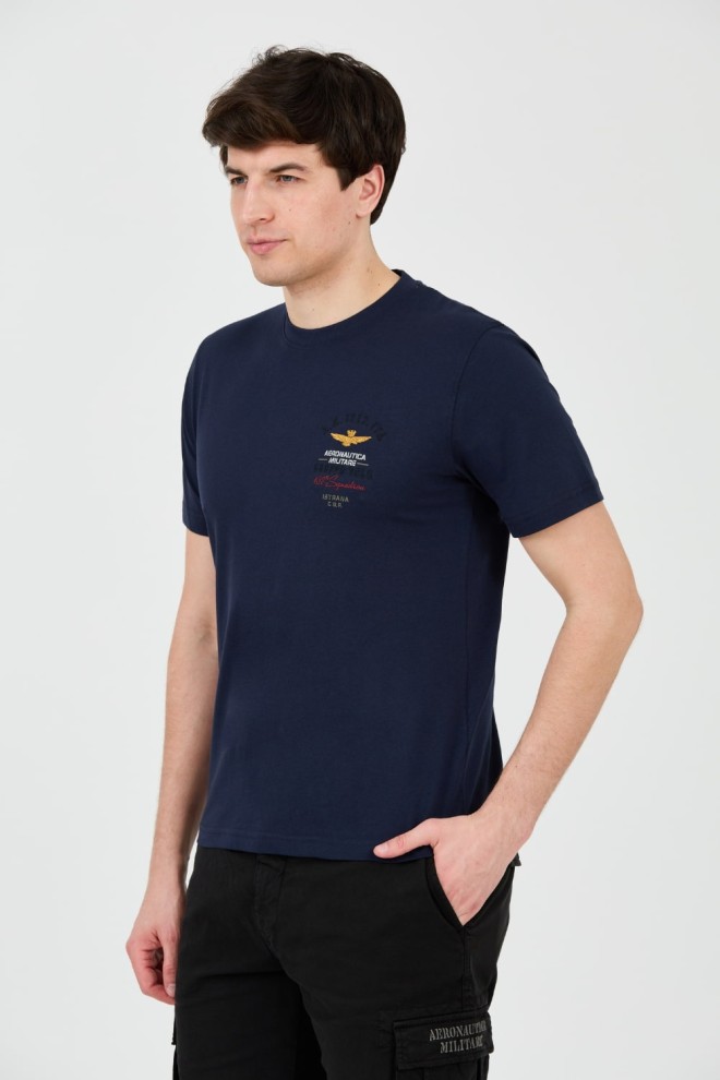 AERONAUTICA MILITARE Navy Blue Short Sleeve T-Shirt