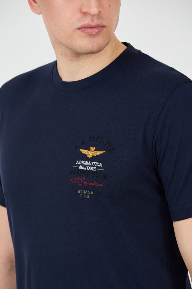 AERONAUTICA MILITARE Navy Blue Short Sleeve T-Shirt