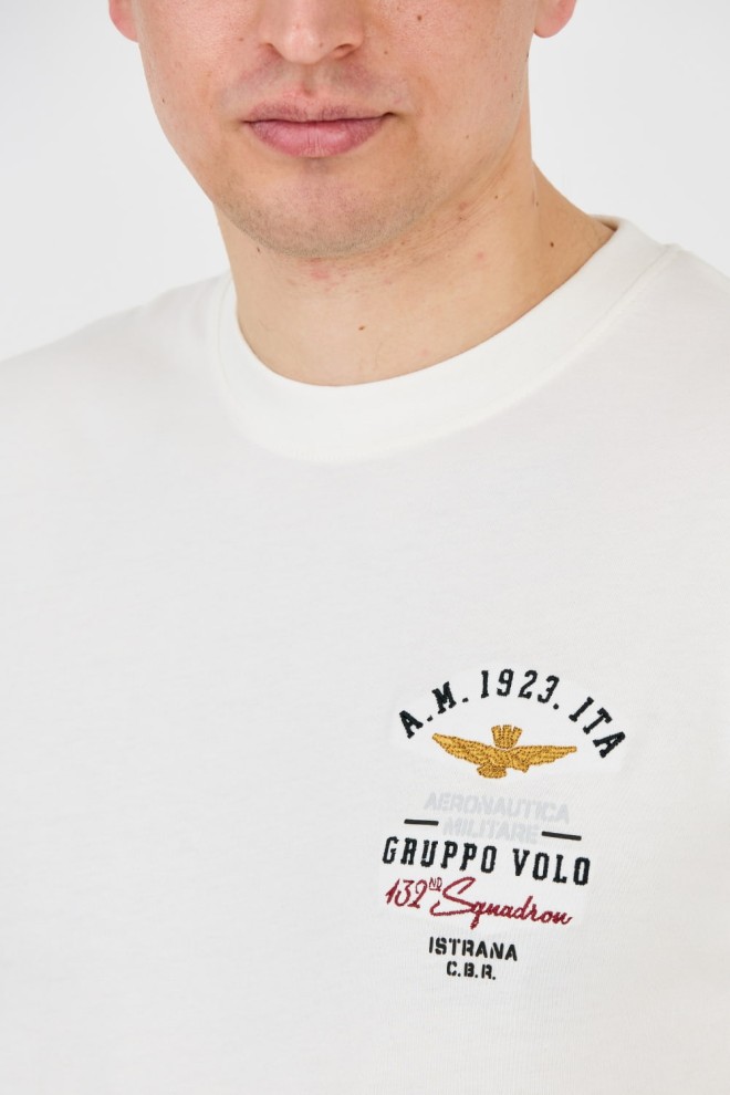 AERONAUTICA MILITARE White Short Sleeve T-Shirt