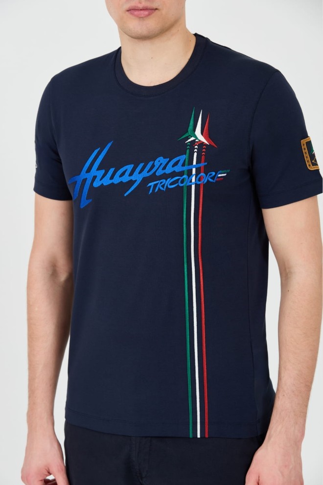 AERONAUTICA MILITARE Navy Blue Short Sleeve T-Shirt