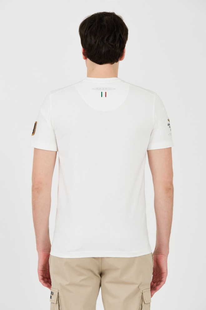 AERONAUTICA MILITARE White Short Sleeve T-Shirt