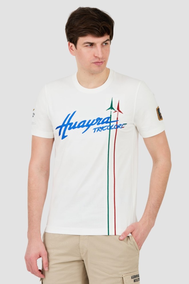 AERONAUTICA MILITARE Biały t-shirt Short Sleeve