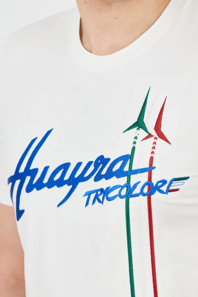 AERONAUTICA MILITARE White Short Sleeve T-Shirt