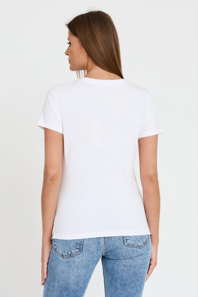 GUESS White STONES&EMBRO TEE T-shirt