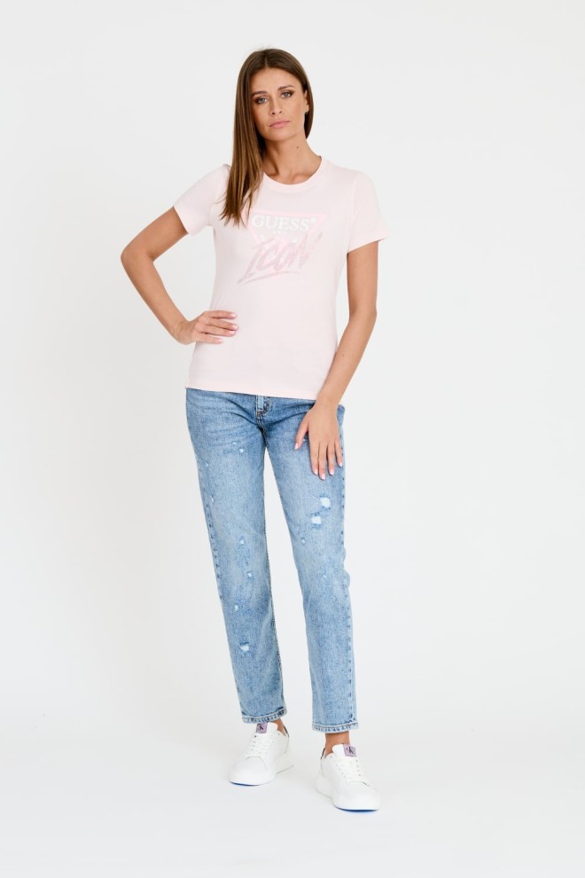 GUESS Pink Icon Tee