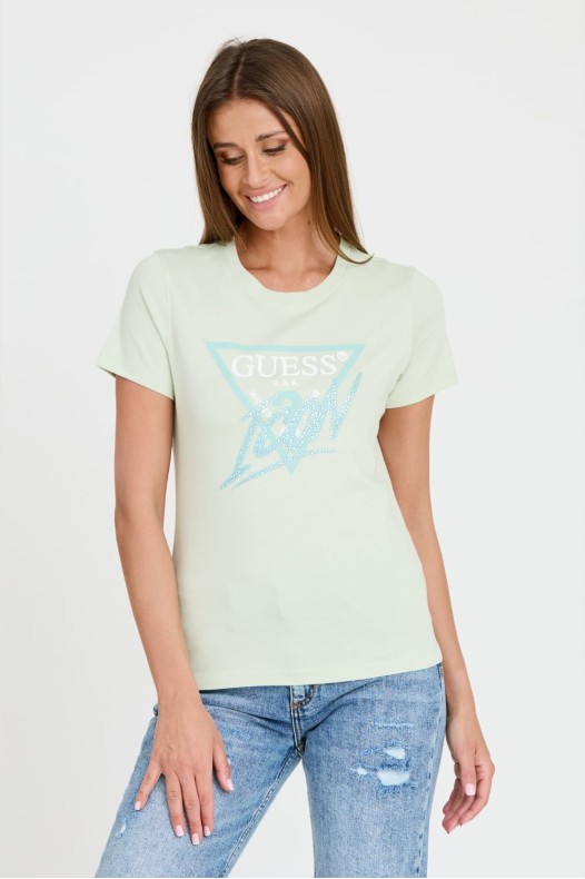 GUESS Mint Bumbac Icon Tee...