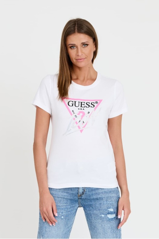 Футболка GUESS White Icon