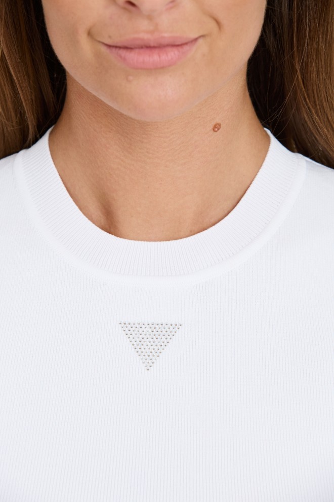 GUESS Alb femei Alexia Tank top