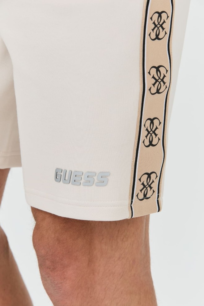 GUESS Beige Mickey Cuff Pant Shorts