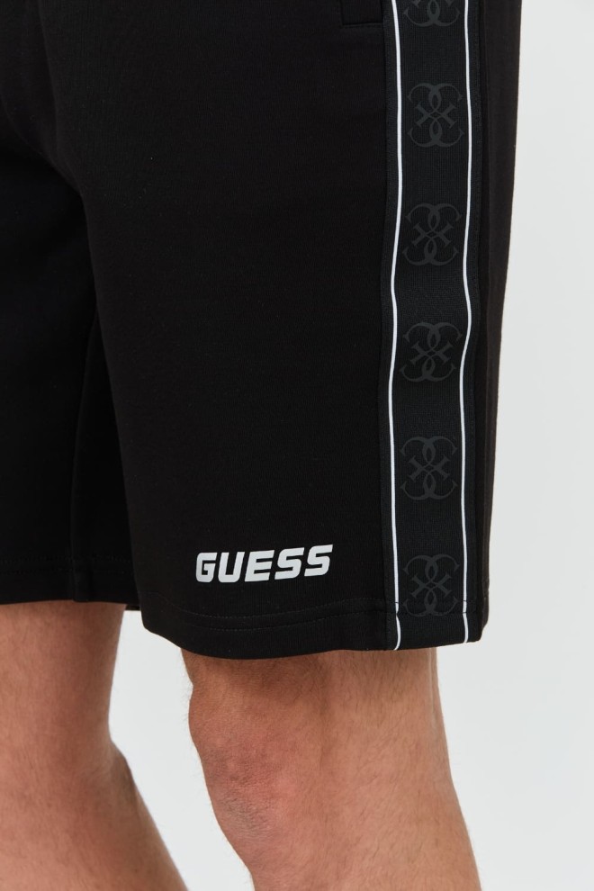 GUESS Czarne spodenki Mickey Short