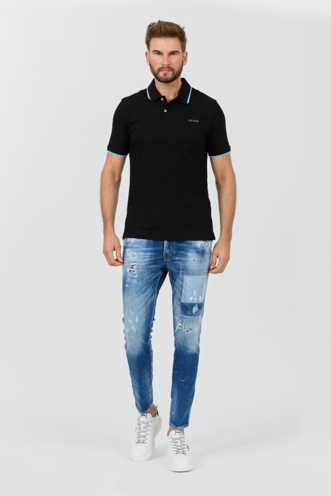 GUESS Black Lyle polo