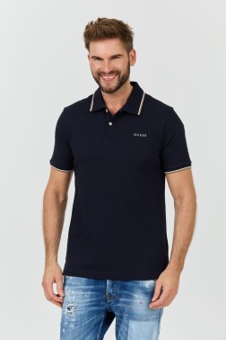 GUESS Granatowe polo Lyle