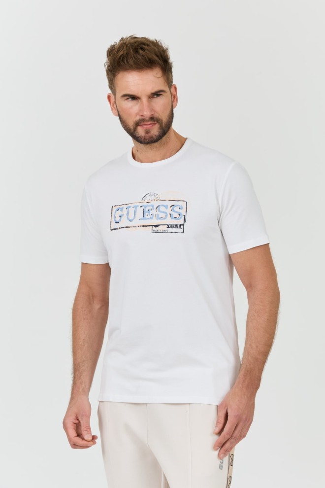 GUESS White Box Logo T-Shirt