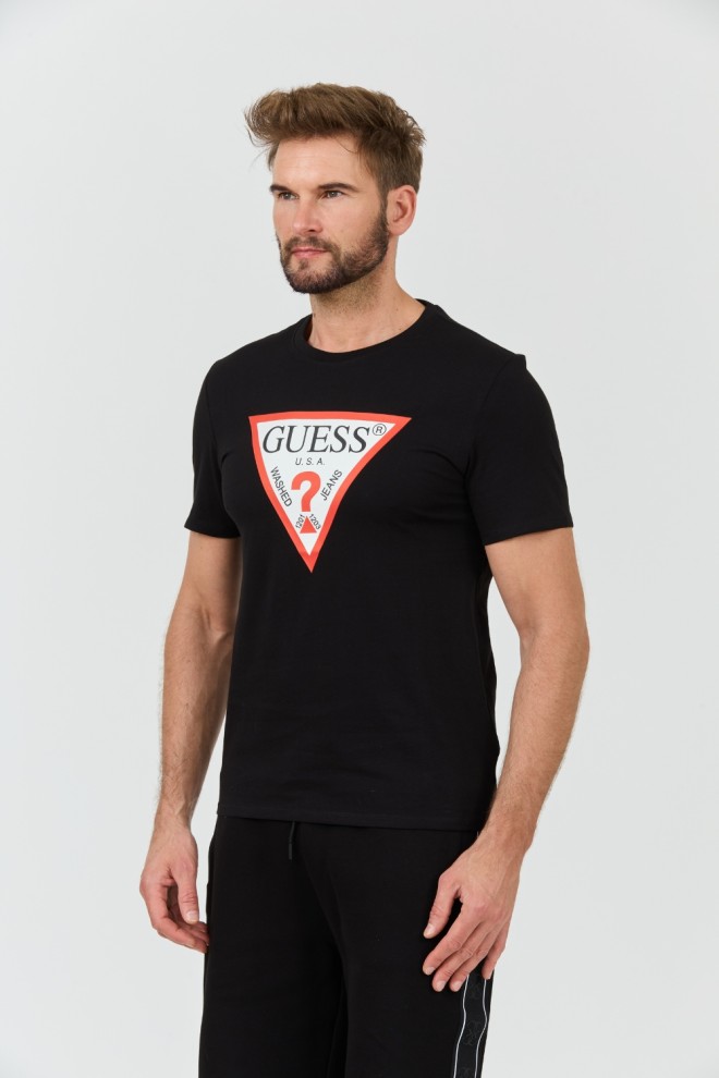 GUESS Black Large Logo Original Tee