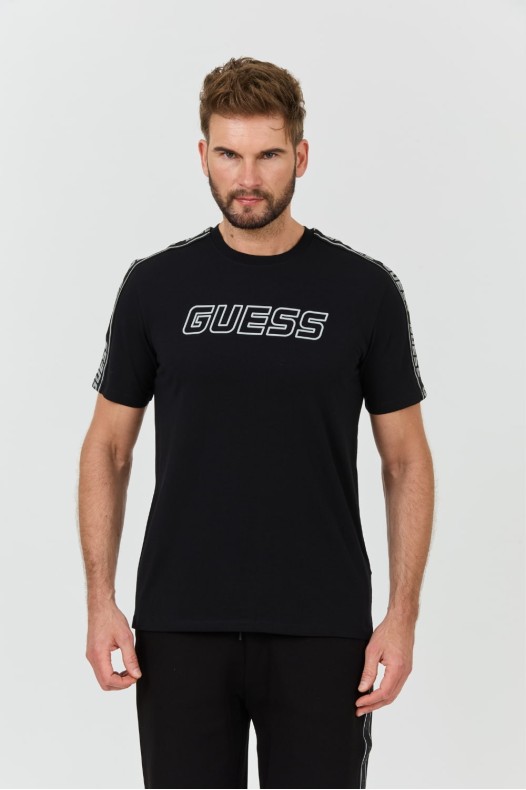 GUESS Tricou negru Arlo Cn...
