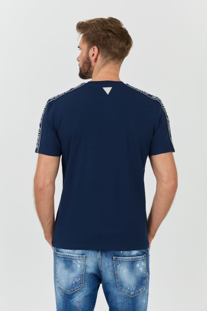 GUESS Navy blue Arlo Cn t-shirt