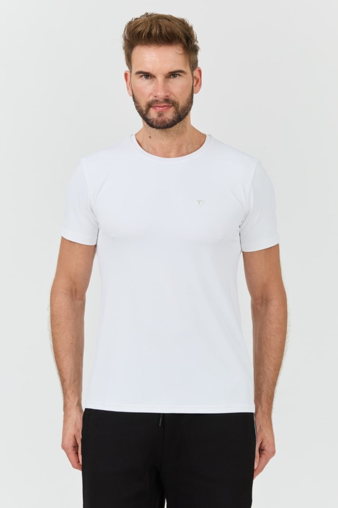 GUESS White New Tech Str T Shirt