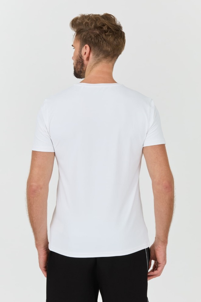 GUESS White New Tech Str T Shirt