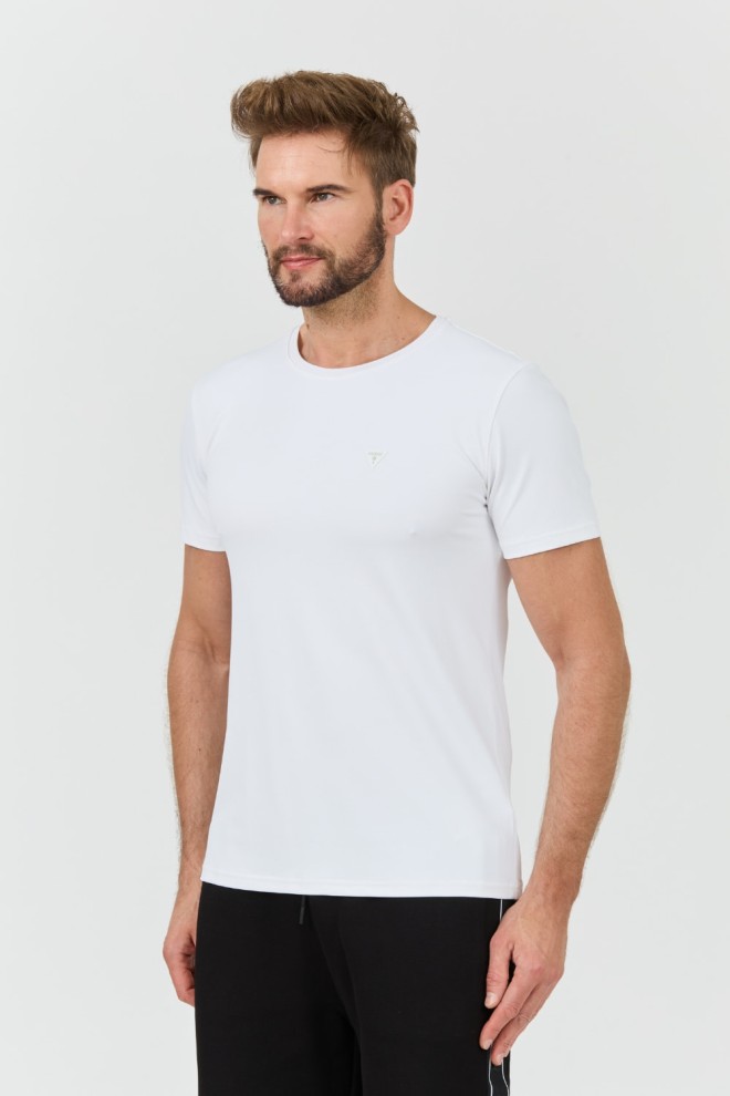 GUESS White New Tech Str T Shirt