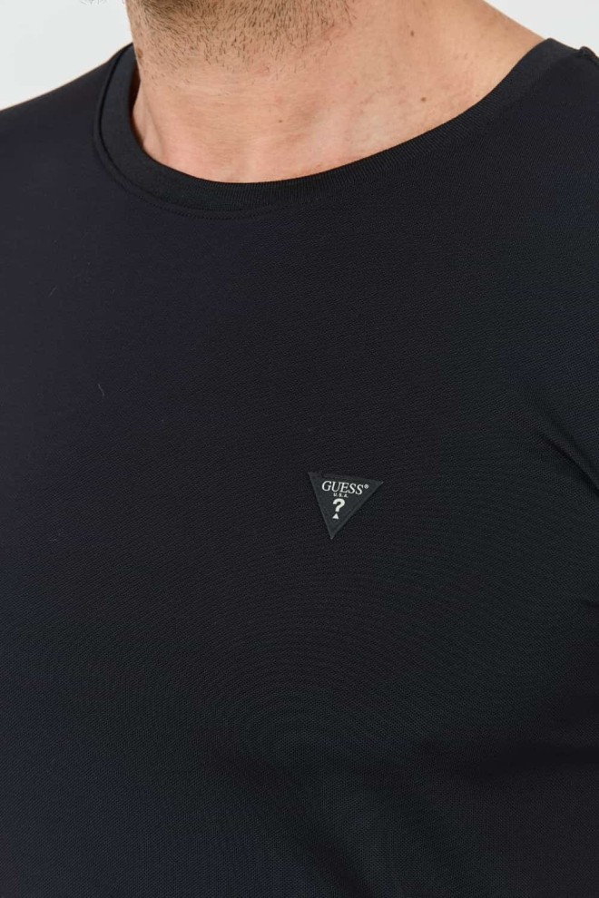 GUESS Negru bărbați New Tech Str T-shirt