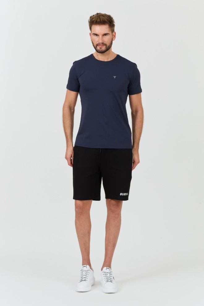 GUESS Navy blue New Tech Str T-shirt