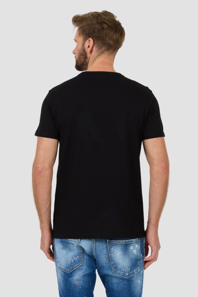 GUESS Negru bărbați bumbac Dragon Tee