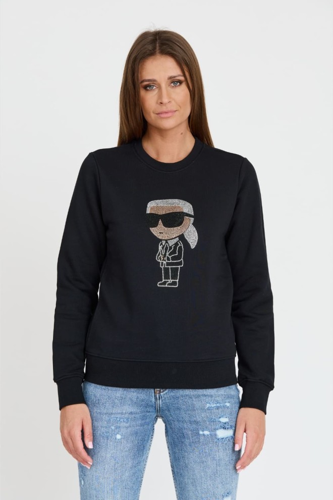 KARL LAGERFELD Tricou Ikonik 2.0 negru pentru femei