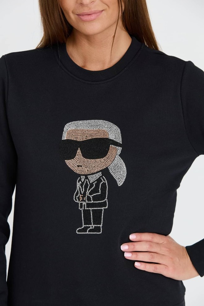 KARL LAGERFELD Tricou Ikonik 2.0 negru pentru femei