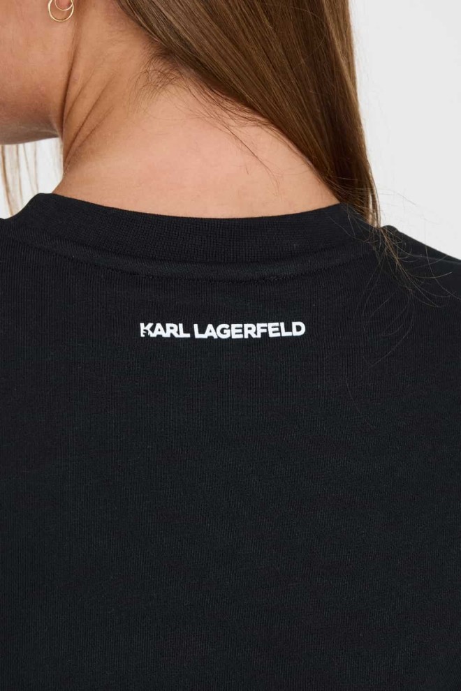KARL LAGERFELD Tricou Ikonik 2.0 negru pentru femei