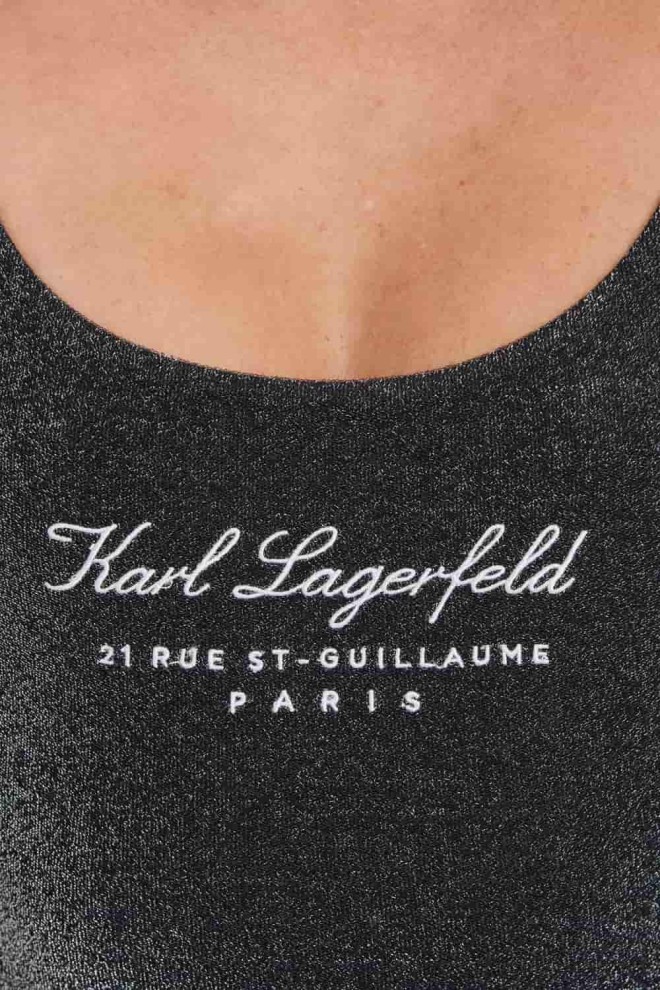 KARL LAGERFELD Black swimsuit Hotel Karl Lurex