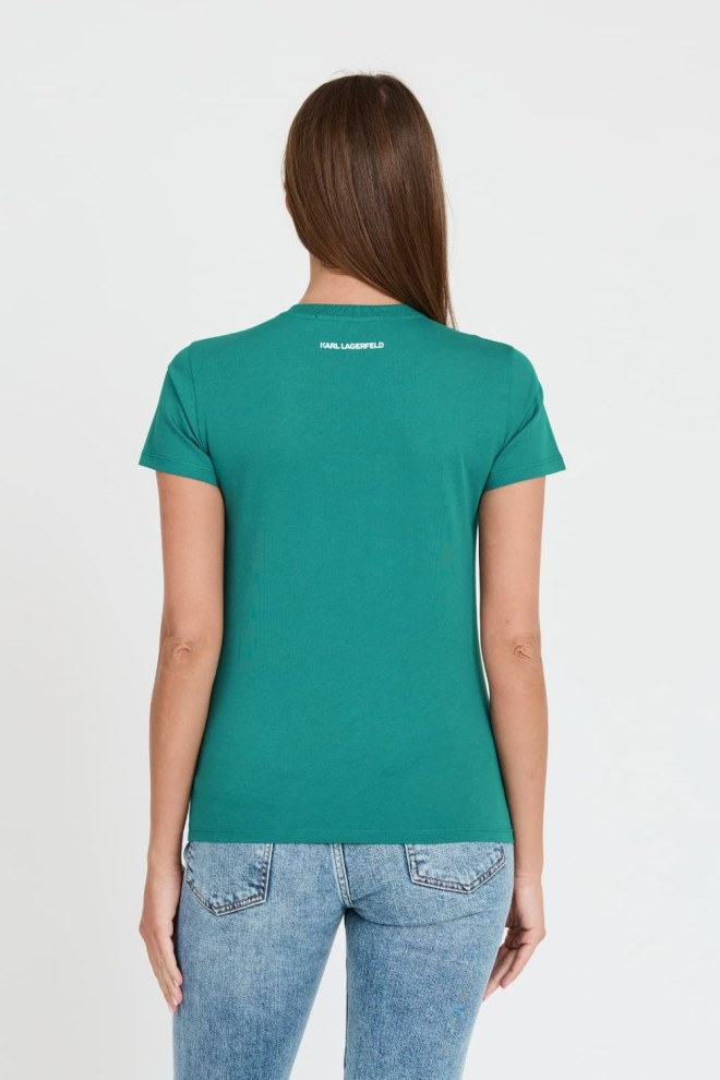 KARL LAGERFELD Turquoise Iconic 2.0 t-shirt