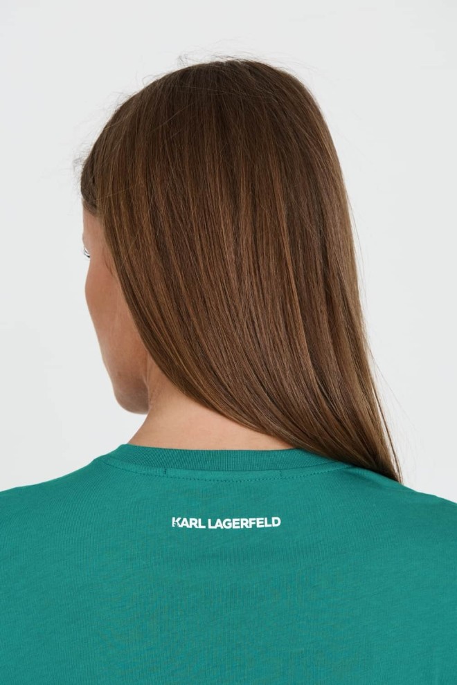 KARL LAGERFELD Turquoise Iconic 2.0 t-shirt